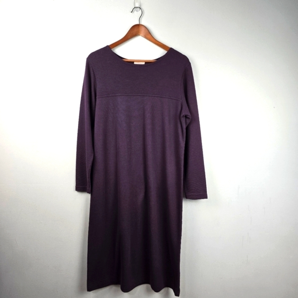 Coldwater Creek Plum Midi Sweater Dress